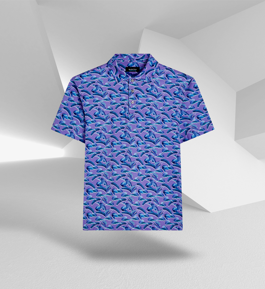 patterned short sleeve shirt from Bugatchi